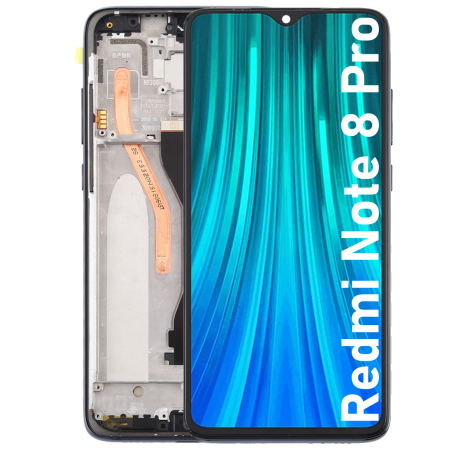 Écran LCD du Xiaomi Redmi Note 8 Pro assemblé sur châssis - Avec outils