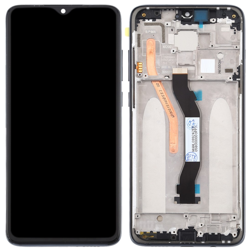 Écran LCD du Xiaomi Redmi Note 8 Pro assemblé sur châssis