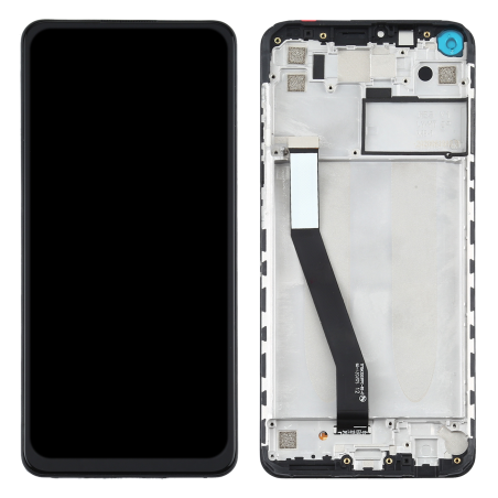 Écran LCD du Xiaomi Redmi Note 9 assemblé sur châssis