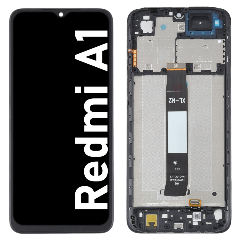 Écran LCD du Xiaomi Redmi A1 assemblé sur châssis