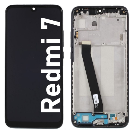 Écran LCD du Xiaomi Redmi 7 assemblé sur châssis