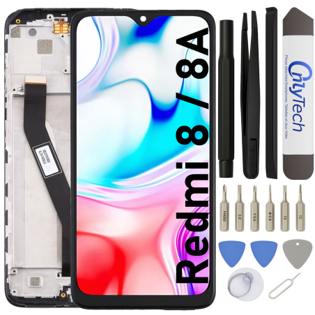 Écran LCD du Xiaomi Redmi 8 / 8A assemblé sur châssis - Avec outils