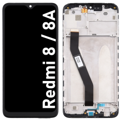 Écran LCD du Xiaomi Redmi 8 / 8A assemblé sur châssis