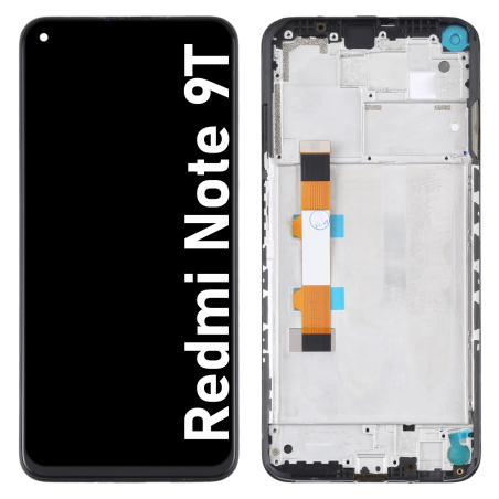 Écran LCD du Xiaomi Redmi Note 9T assemblé sur châssis