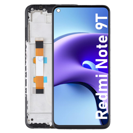 Écran LCD du Xiaomi Redmi Note 9T assemblé sur châssis - Avec outils