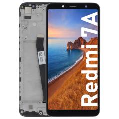 Écran LCD du Xiaomi Redmi 7A assemblé sur châssis - Avec outils