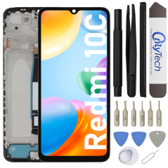 Écran LCD du Xiaomi Redmi 10C assemblé sur châssis - Avec outils