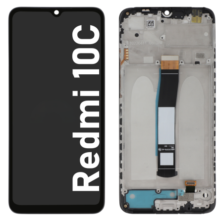 Écran LCD du Xiaomi Redmi 10C assemblé sur châssis