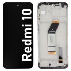 Écran LCD du Xiaomi Redmi 10 assemblé sur châssis