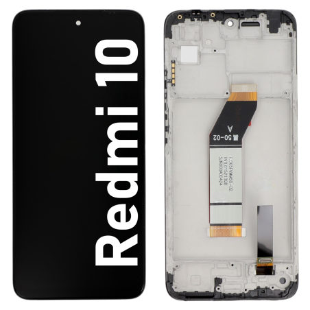 Écran LCD du Xiaomi Redmi 10 assemblé sur châssis