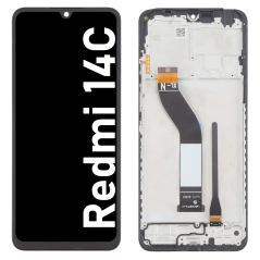 Écran LCD du Xiaomi Redmi 14C assemblé sur châssis