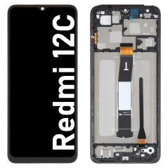 Écran LCD du Xiaomi Redmi 12C assemblé sur châssis