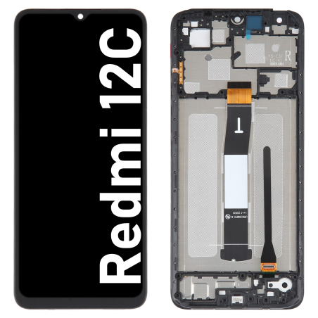 Écran LCD du Xiaomi Redmi 12C assemblé sur châssis