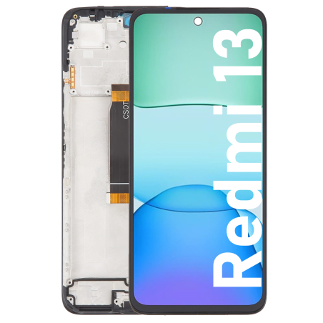 Écran LCD du Xiaomi Redmi 13 assemblé sur châssis - Avec outils