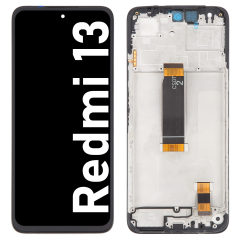 Écran LCD du Xiaomi Redmi 13 assemblé sur châssis