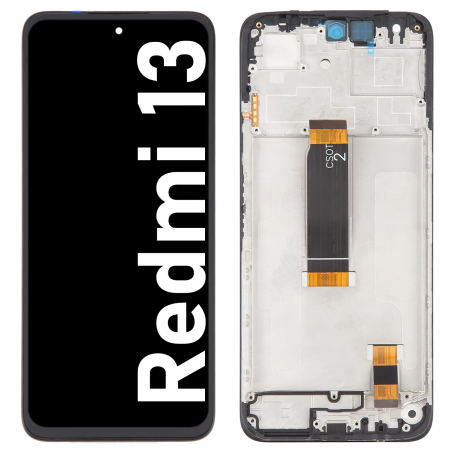 Écran LCD du Xiaomi Redmi 13 assemblé sur châssis