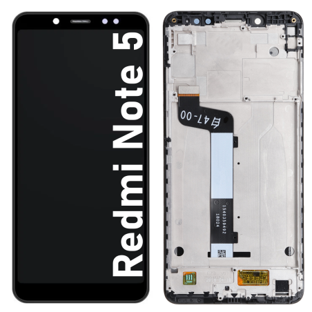Écran LCD du Xiaomi Redmi Note 5 assemblé sur châssis