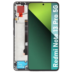 Écran LCD du Xiaomi Redmi Note 13 Pro 5G assemblé sur châssis - Avec outils