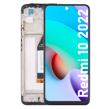 Écran LCD du Xiaomi Redmi 10 2022 assemblé sur châssis - Avec outils