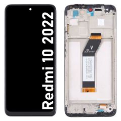 Écran LCD du Xiaomi Redmi 10 2022 assemblé sur châssis