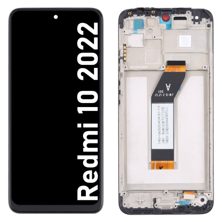 Écran LCD du Xiaomi Redmi 10 2022 assemblé sur châssis