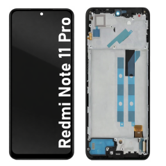 Écran LCD du Xiaomi Redmi Note 11 Pro assemblé sur châssis
