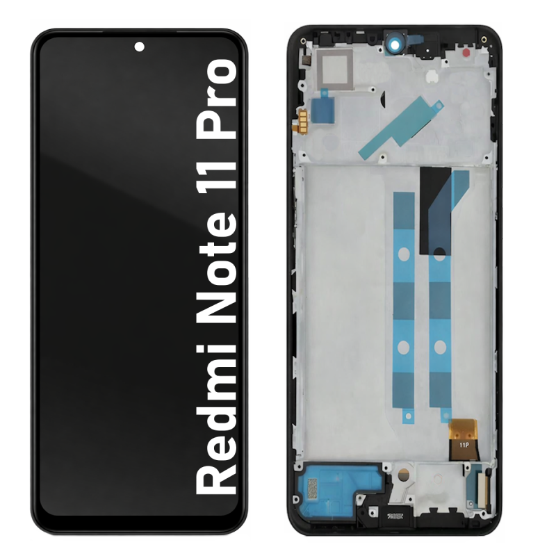 Écran LCD du Xiaomi Redmi Note 11 Pro assemblé sur châssis