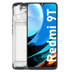 Écran LCD du Xiaomi Redmi 9T assemblé sur châssis - Avec outils