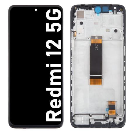 Écran LCD du Xiaomi Redmi 12 5G assemblé sur châssis