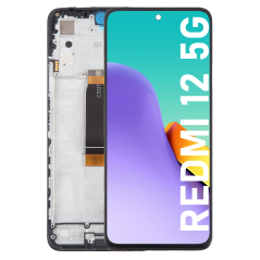 Écran LCD du Xiaomi Redmi 12 5G assemblé sur châssis - Avec outils