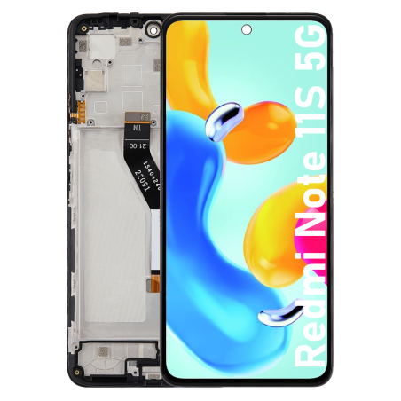 Écran LCD du Xiaomi Redmi Note 11S 5G assemblé sur châssis - Avec outils