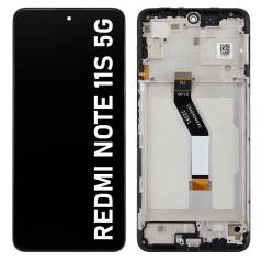 Écran LCD du Xiaomi Redmi Note 11S 5G assemblé sur châssis