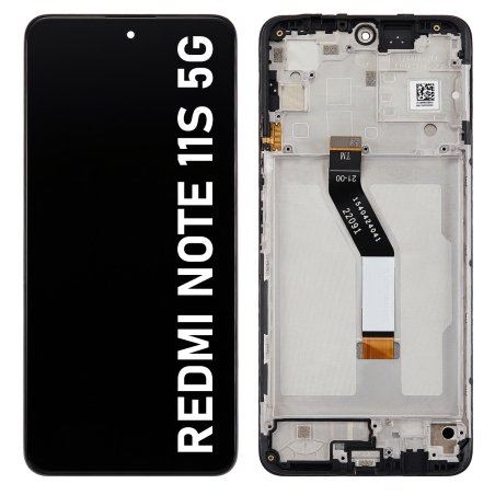Écran LCD du Xiaomi Redmi Note 11S 5G assemblé sur châssis