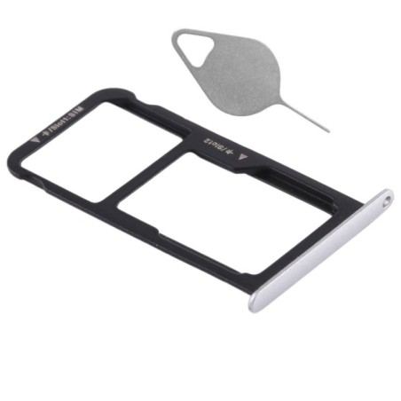 Tiroir de carte SIM Argent du Huawei P9 Lite