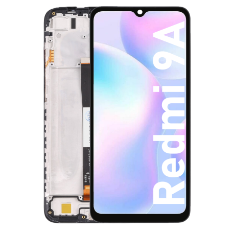 Écran LCD du Xiaomi Redmi 9A assemblé sur châssis - Avec outils
