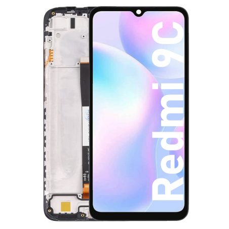Écran LCD du Xiaomi Redmi 9C assemblé sur châssis - Avec outils
