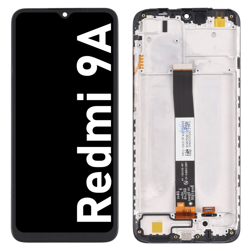 Écran LCD du Xiaomi Redmi 9A assemblé sur châssis