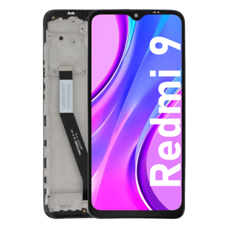Écran LCD du Xiaomi Redmi 9 assemblé sur châssis - Avec outils