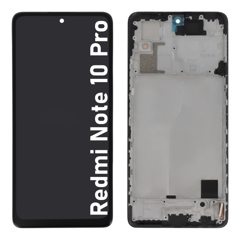 Écran LCD du Xiaomi Redmi Note 10 Pro assemblé sur châssis