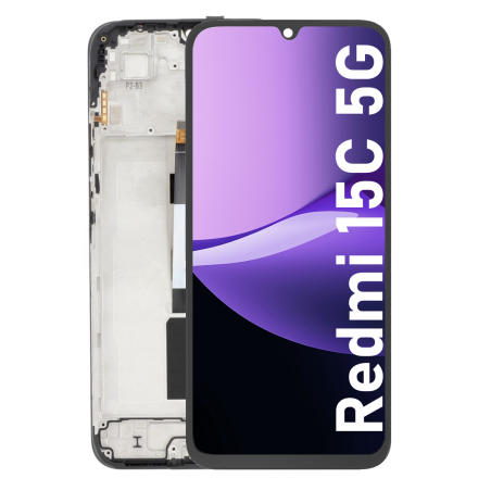 Écran LCD du Xiaomi Redmi 15C 5G assemblé sur châssis Version Mondiale - Avec outils