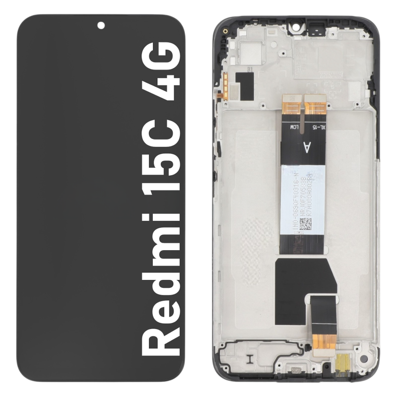 Écran LCD du Xiaomi Redmi 15C 4G assemblé sur châssis