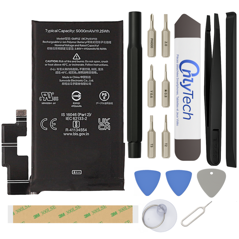 Batterie pour Google Pixel 7 Pro - Qualité Originale - Avec outils