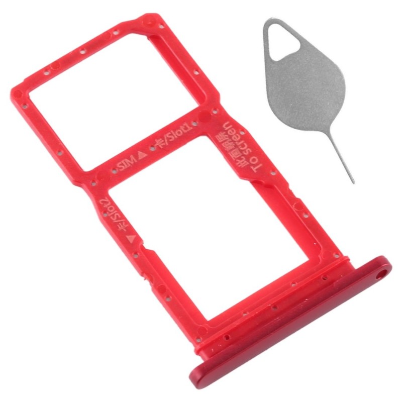 Tiroir de carte SIM Rouge du Huawei Honor 9X