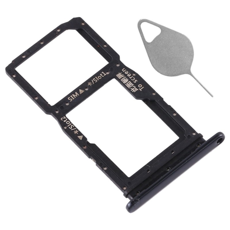 Tiroir de carte SIM Noir du Huawei Honor 9X