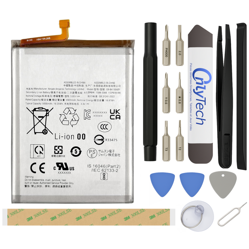 Batterie pour Samsung Galaxy A15 4G / 5G - Qualité Originale - Avec outils