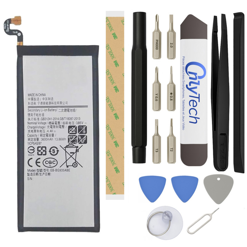 Batterie pour Samsung Galaxy S7 Edge - Qualité Originale - Avec outils