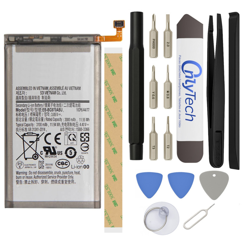 Batterie pour Samsung Galaxy S10 - Qualité Originale - Avec outils