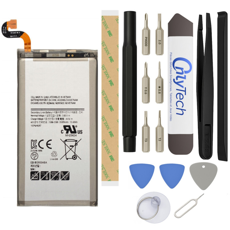 Batterie pour Samsung Galaxy S8 Plus - Qualité Originale - Avec outils