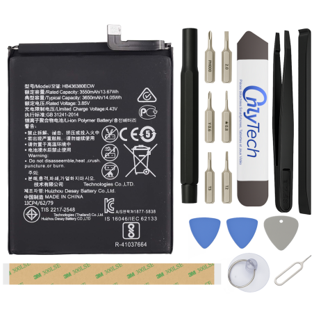 Batterie pour Huawei P30 - Qualité Originale - Avec outils