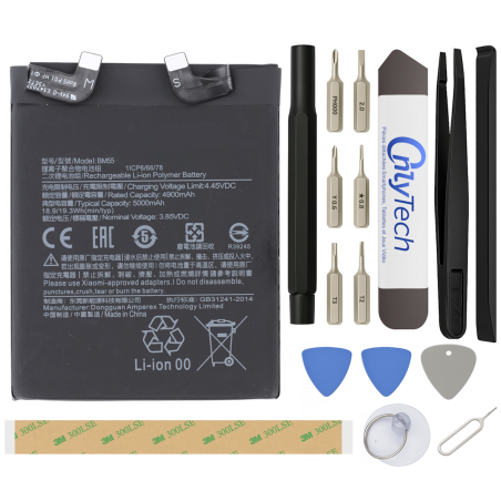Batterie pour Xiaomi Mi 11 Ultra - Qualité Originale - Avec outils